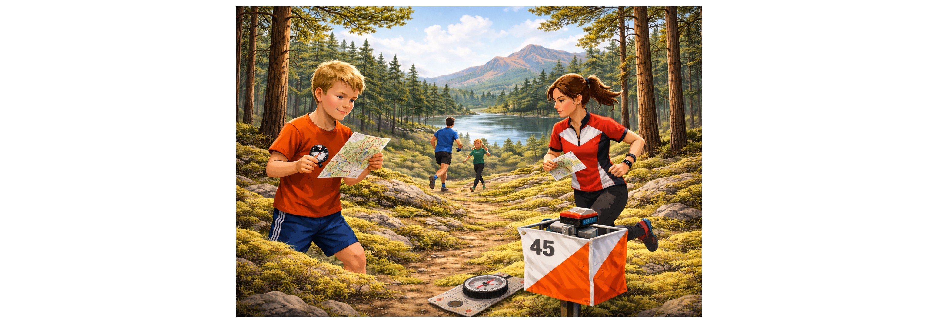 O-kurs fortsetter, enkel løype