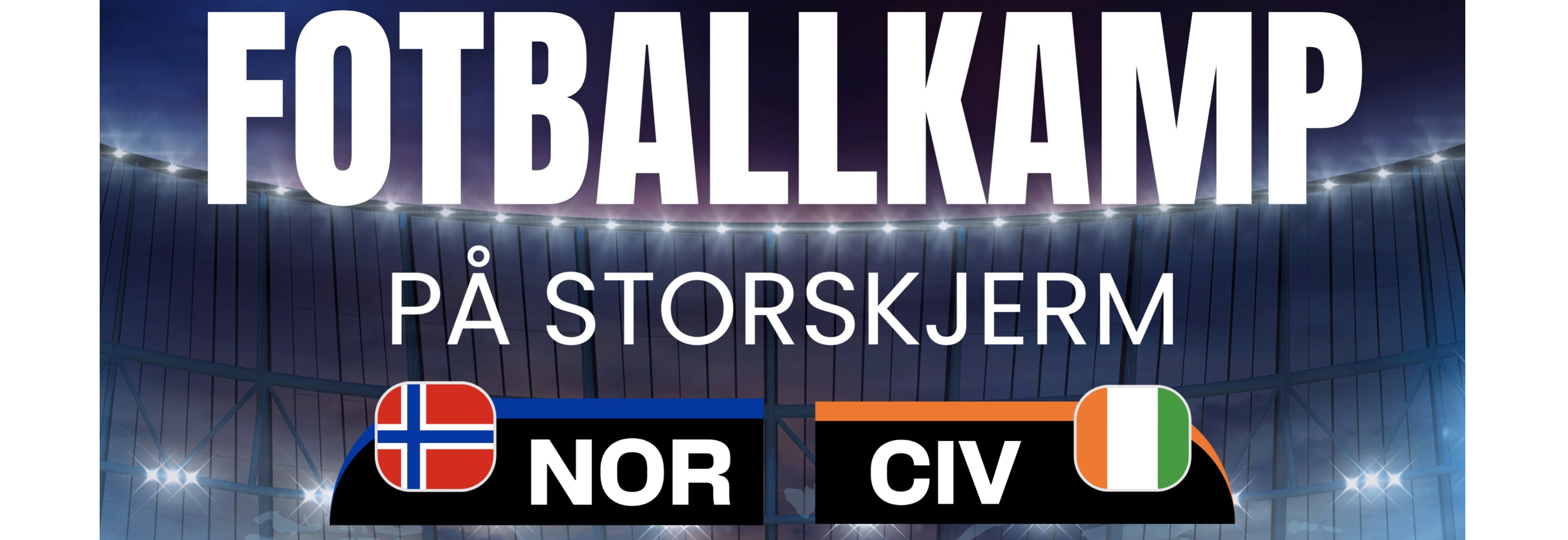 VM 2026 på Storskjerm