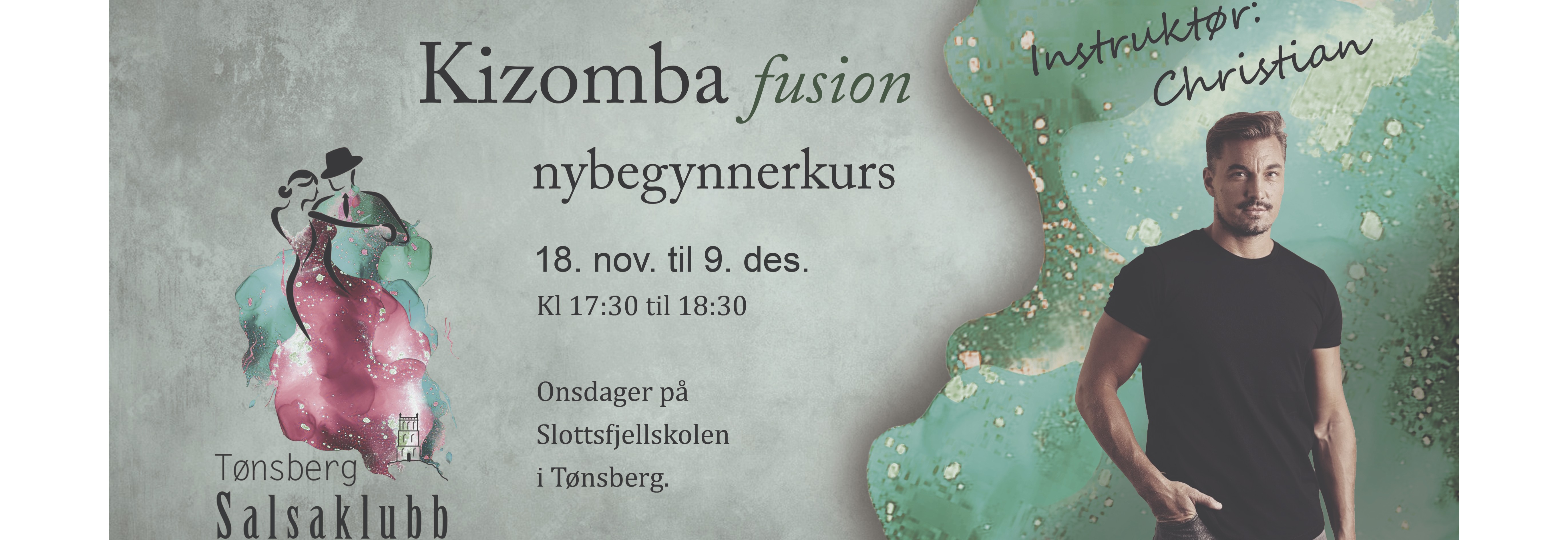Kizomba nybegynner kurs (4u) - Christian