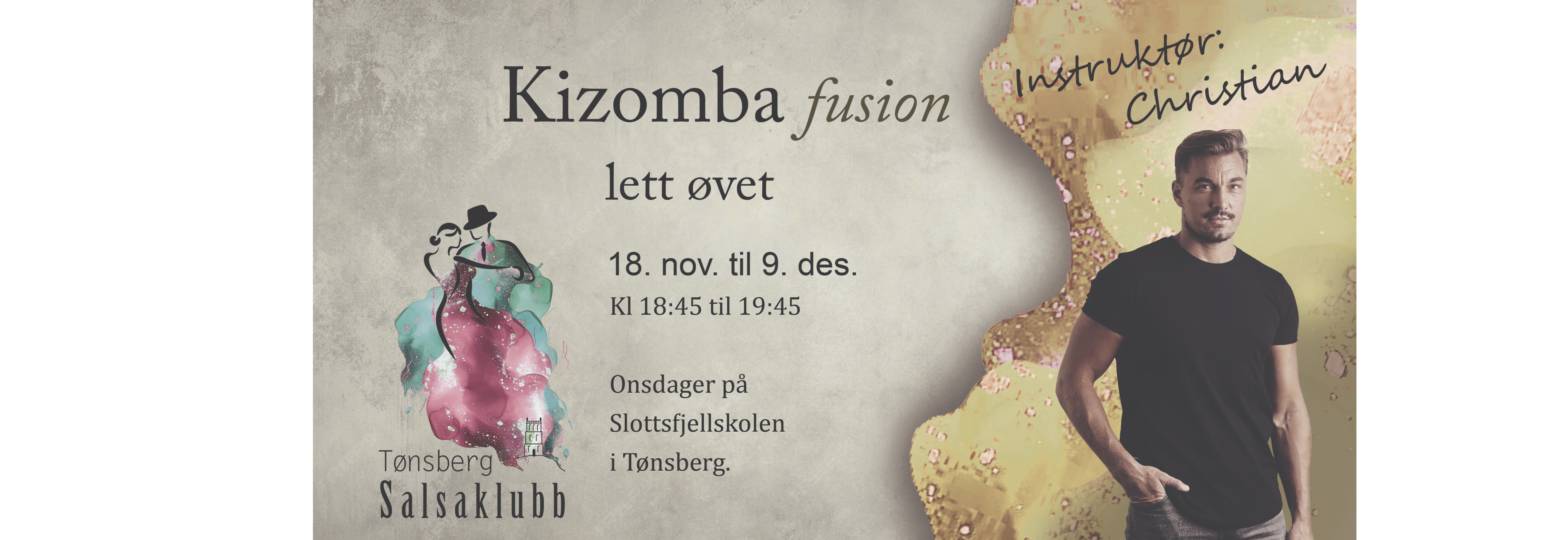 Kizomba lett øvet kurs (4u) - Christian