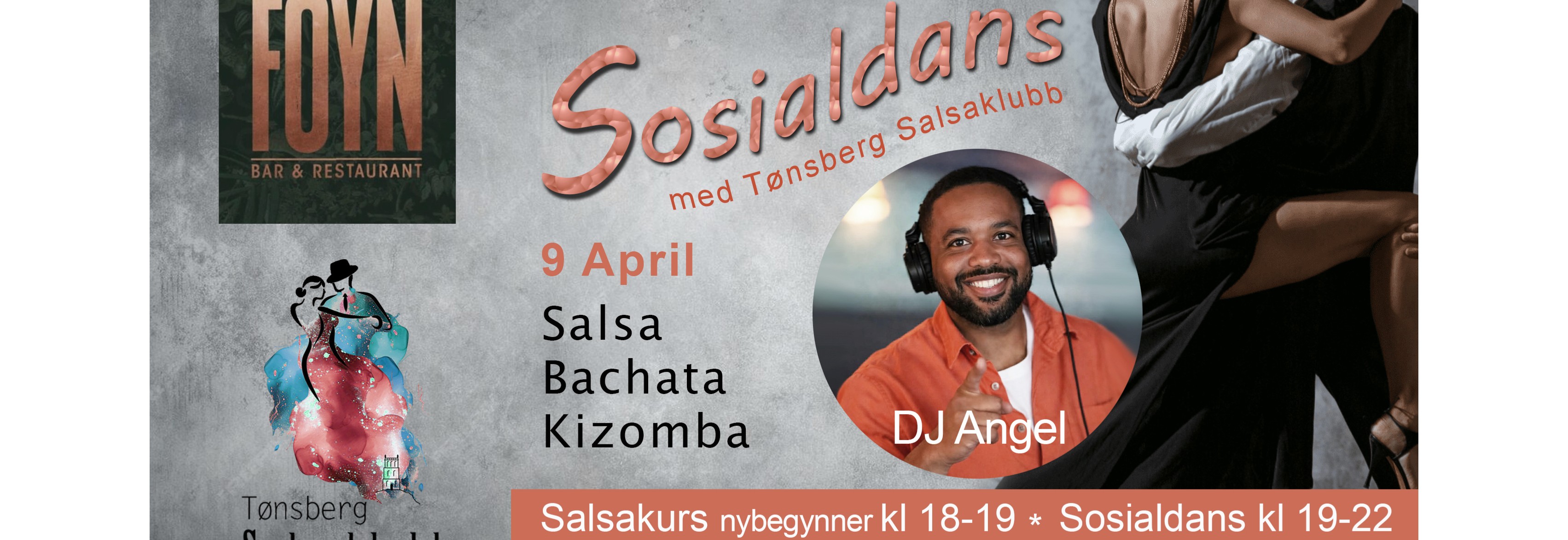 Sosialdans med kurs og DJ - Foyn Tønsberg