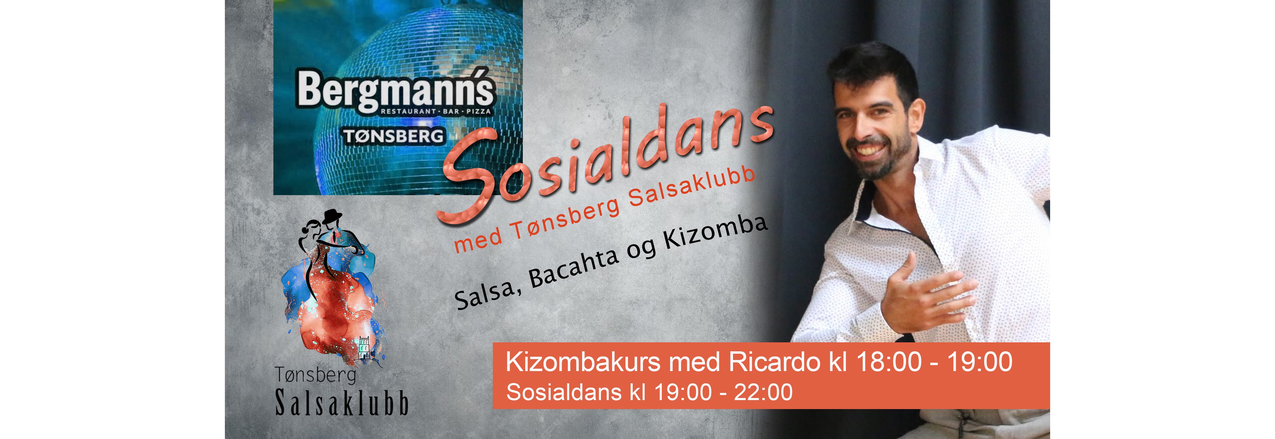 Sosialdans med Kizomba kurs - Tønsberg salsaklubb