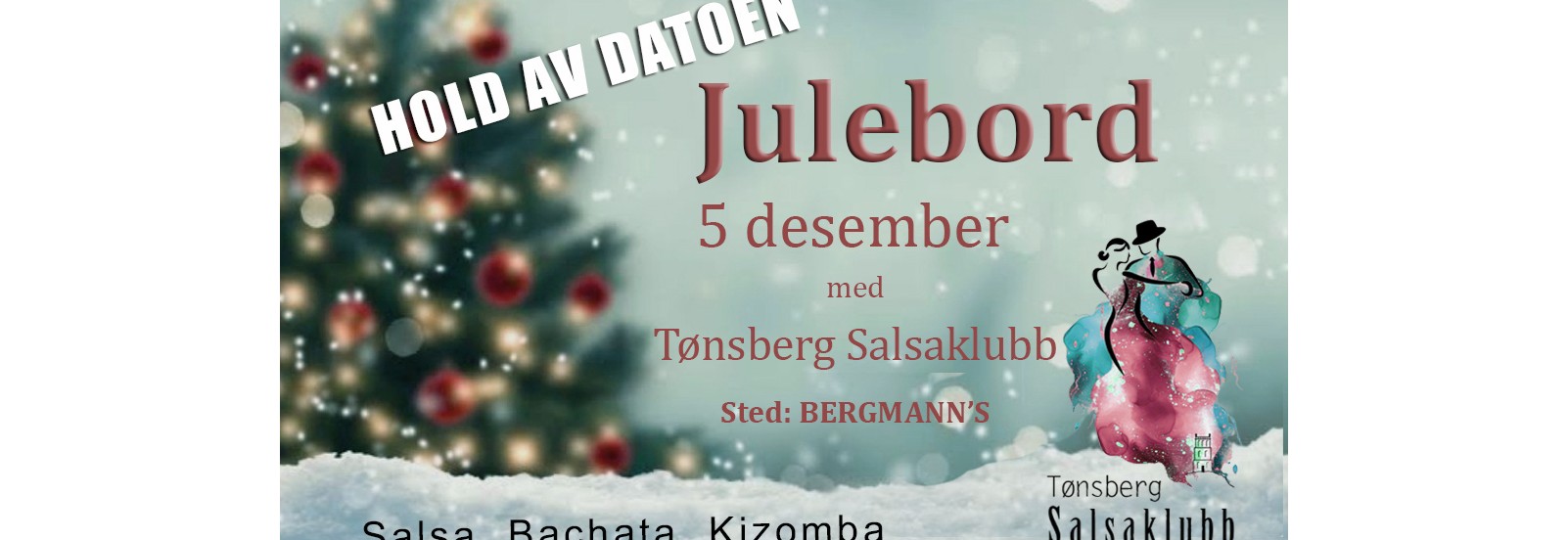 Salsa julebord 2026 - 5. desember - Hold av datoen