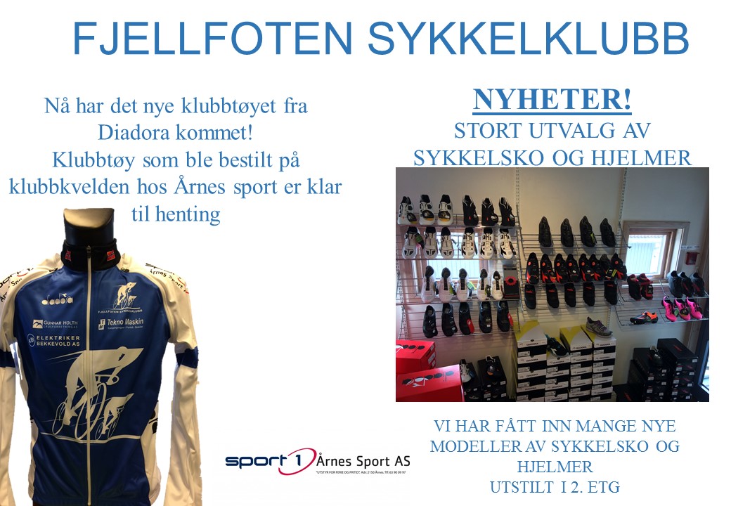 Nye Klubbklær har kommet og er klare til henting