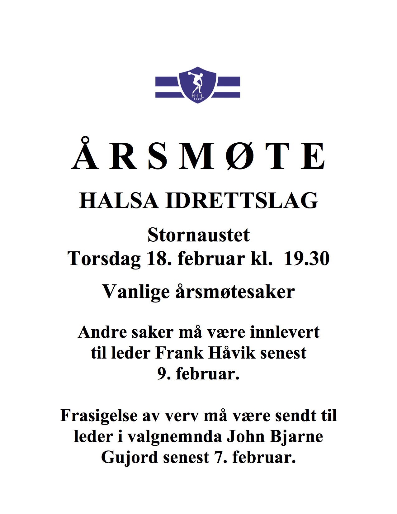 Årsmøte 2016
