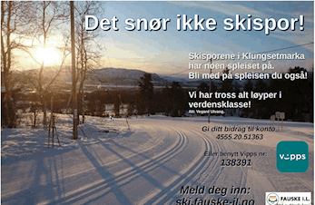 Det snør ikke skispor