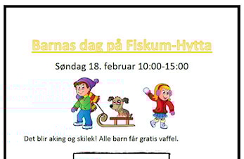 Barnas Dag 18. februar på Fiskum-hytta