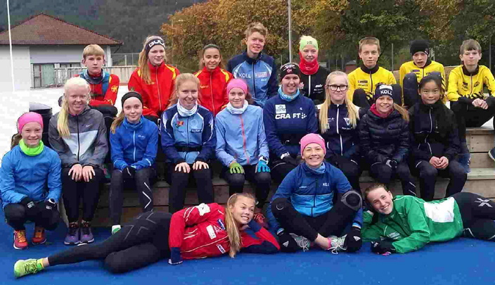 4 ungdommer fra Sturla på kappgangsamling