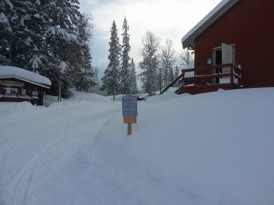 Mye snø og fine skiforhold ved Hersjøen