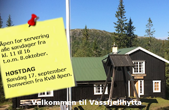 Vassfjellhytta høsten 2017