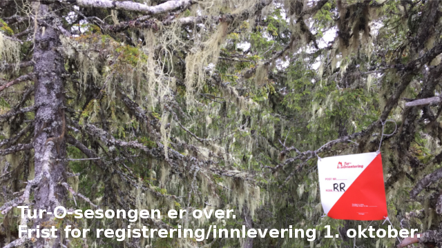 Tur-O - sesongen er over og tid for registrering/innlevering