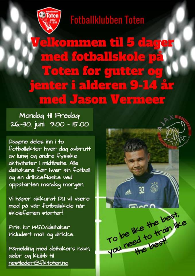 FK Toten inviterer spillere fra Kapp IF til Fotballskole
