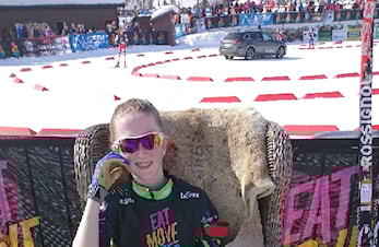 Andrea vant Sprinten på Liatoppen
