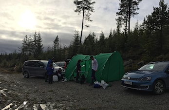 Oppholdsvær, men vått i skogen