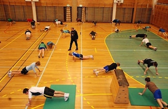 Sirkeltrening har pause til etter sommerferien
