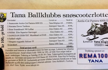 Ny Trekningdato for Snøscooterlotteri