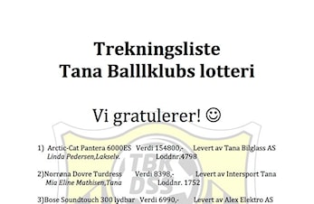 Trekningsliste Lotteri