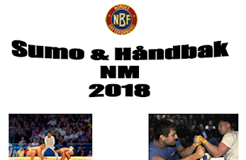 Skedsmo bryteklubb og Norges Bryteforbund inviterer til NM i Sumo, Håndbak og Tautrekking 7. april 2018