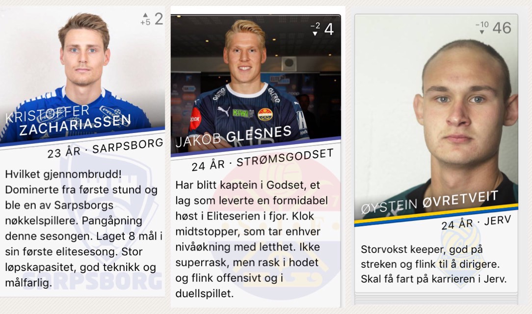 Tre på topp 50