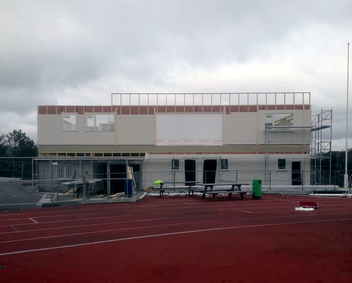 Andre etasje på veg opp