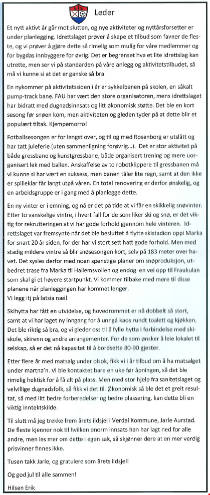 Ord fra Leder`n 2015