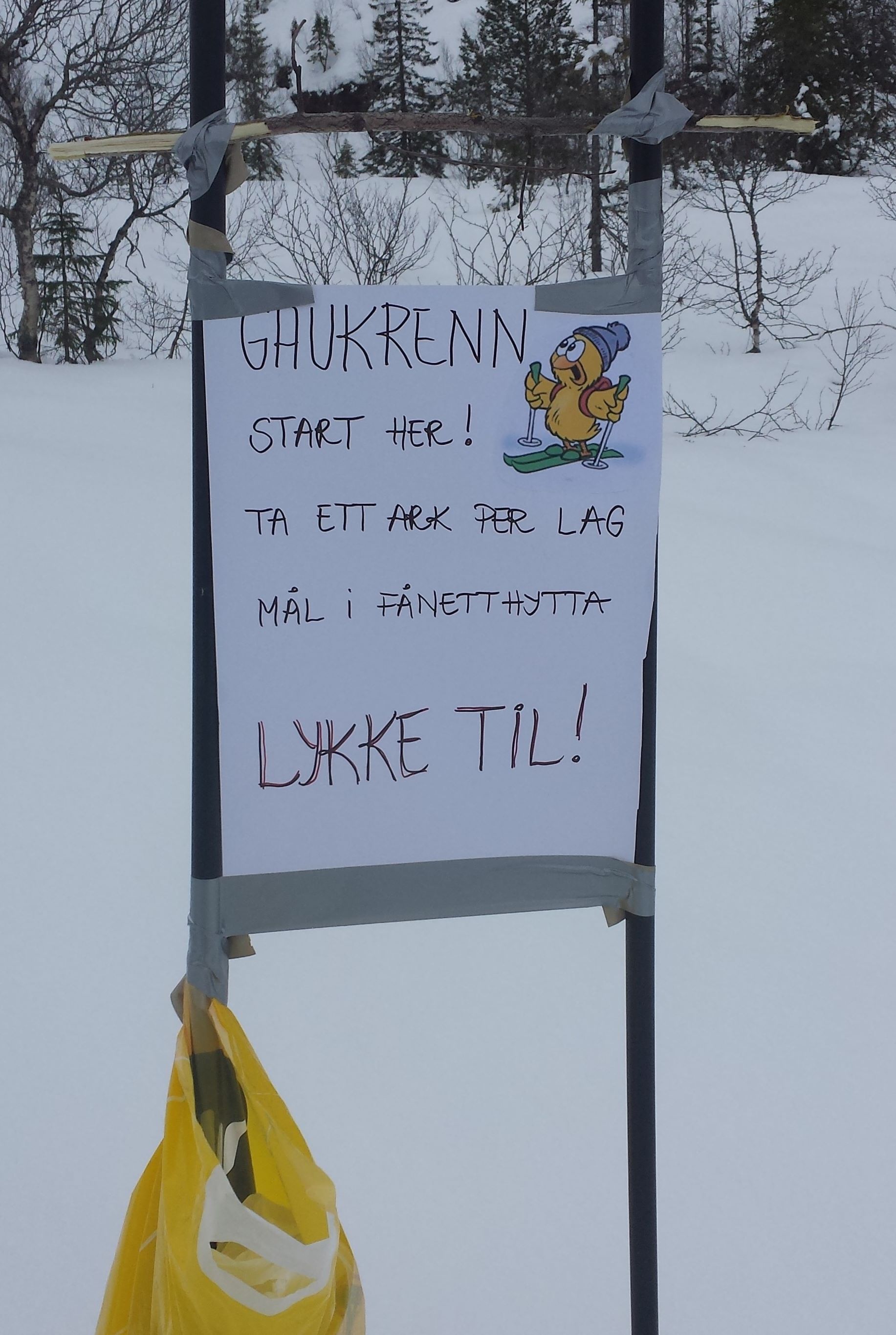 "Gauk" og god stemning i Fånetthytta langfredag.