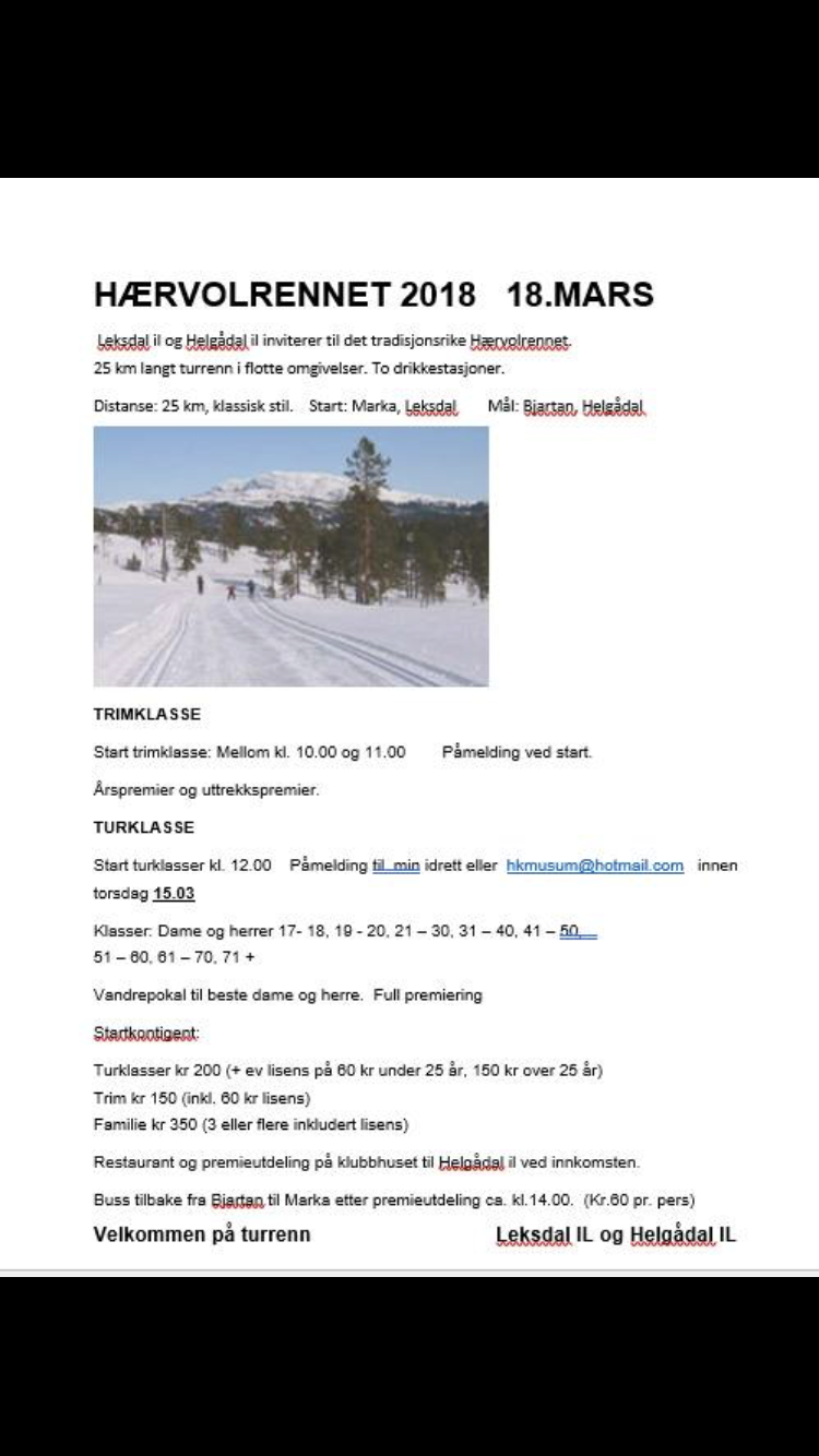 Hærvolrennet 2018, 18.Mars