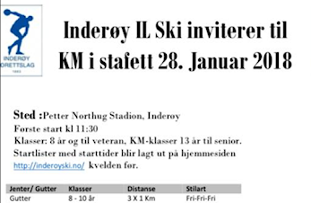 KM Stafett 28.januar på Inderøya
