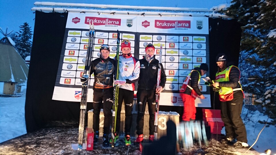 Vegard Stav på pallen i Bruksvallarna