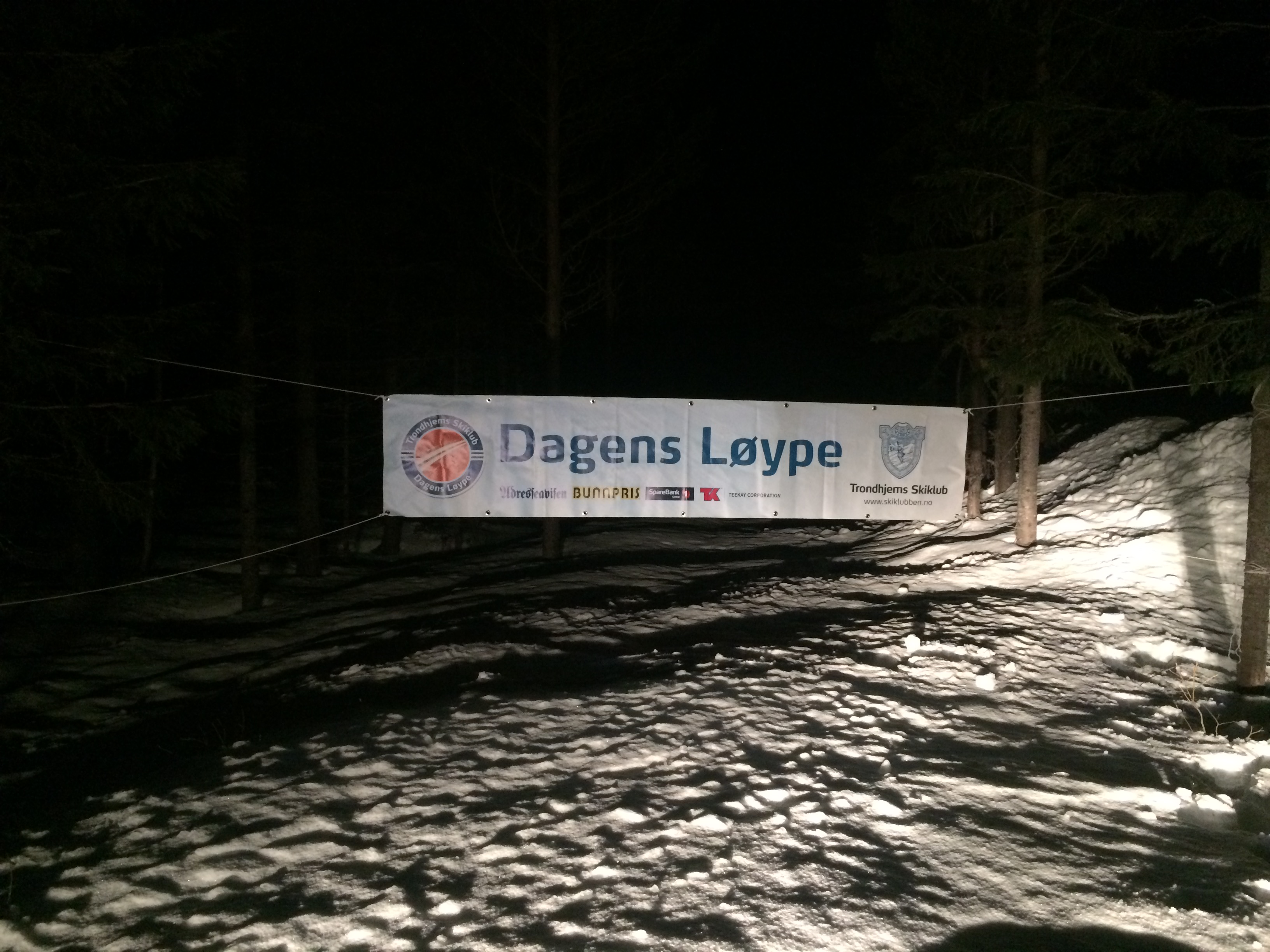 Dagens løype merket og klar