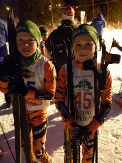 To tigergutter på Buviksprinten 1. mars