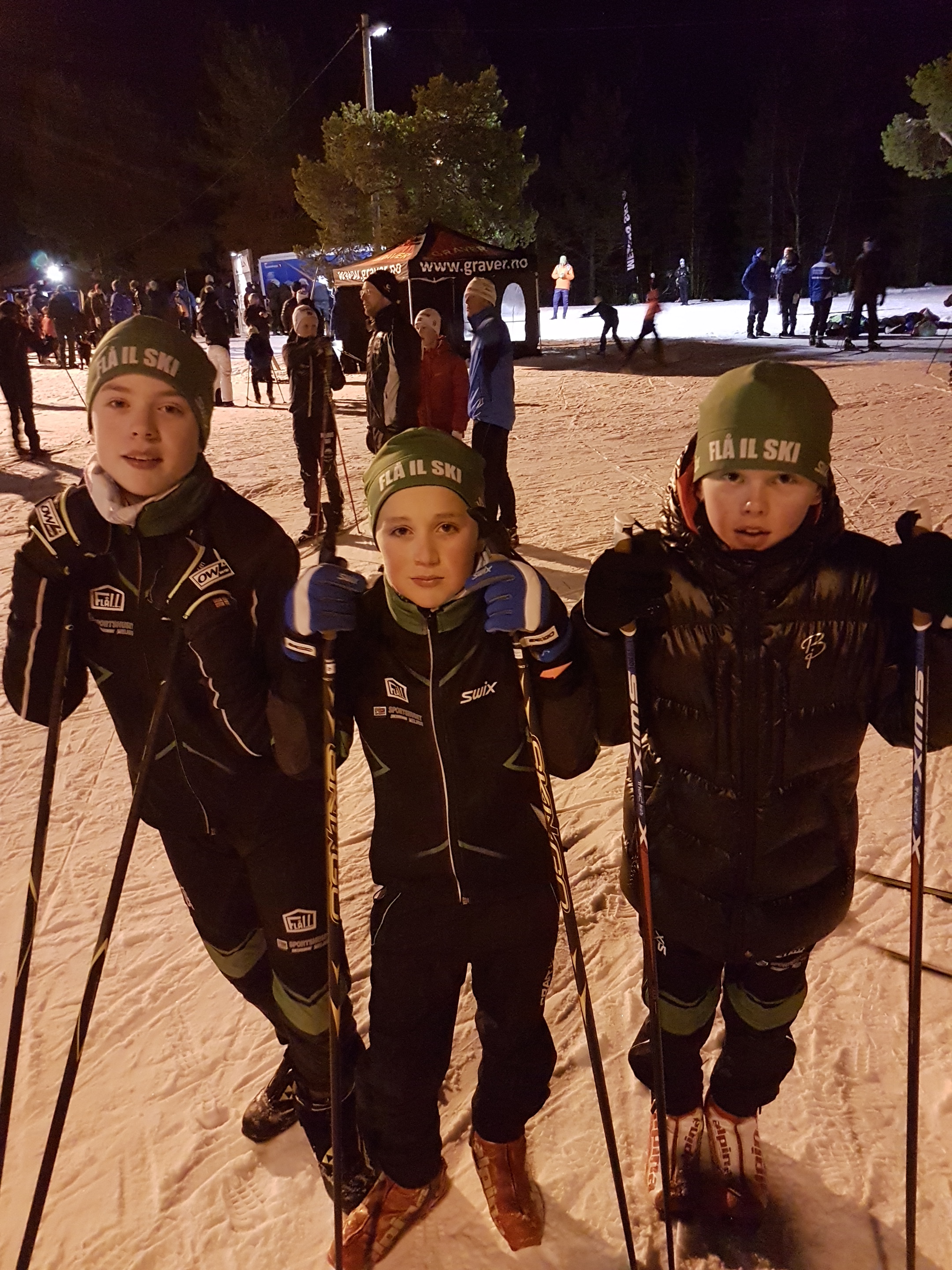 Tre Flågutter på Dalgårdstafett