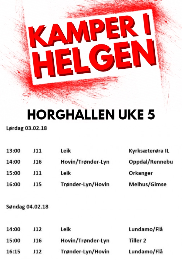 KAMPER I HELGEN
