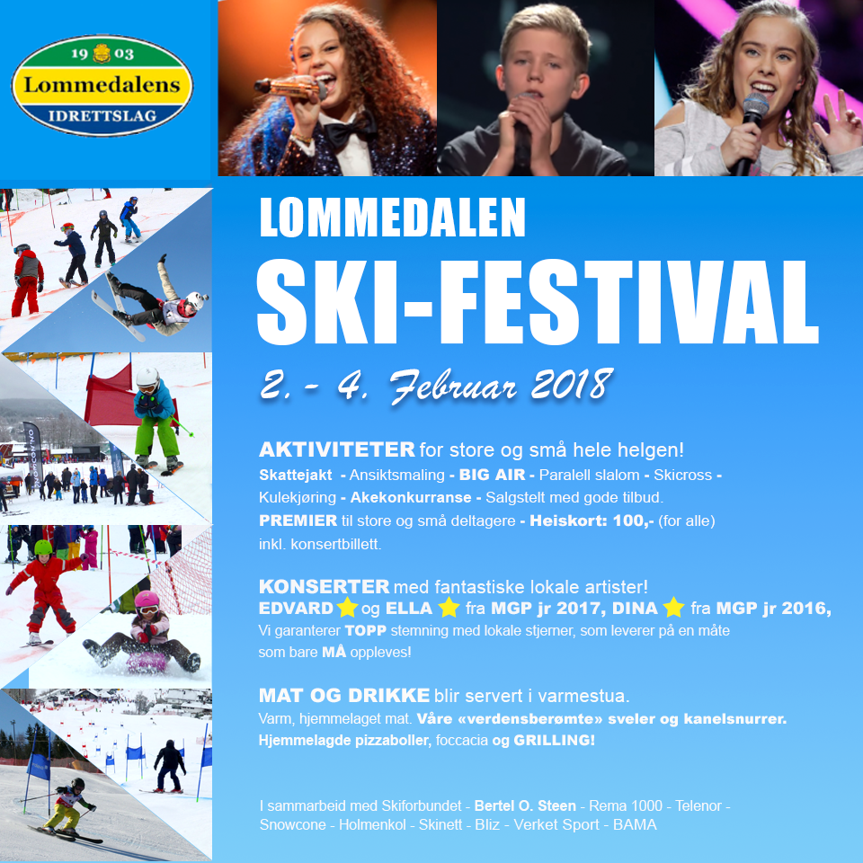 Lommedalen Skifestival 2 til 4 februar