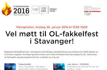 Vel møtt til OL-fakkelfest i Stavanger!