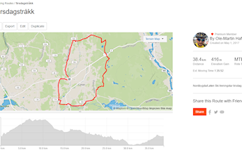 Sykkeltrening tirsdag kl. 19.00