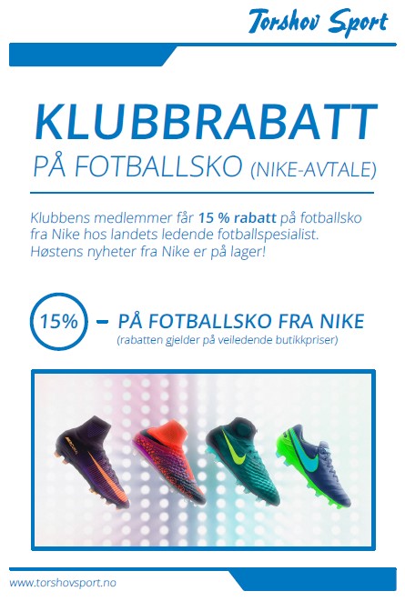 Rabatt på fotballsko - Torshov Sport