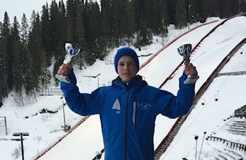 3. og 4. plass til Eskil Kveen under Høgåsrenna