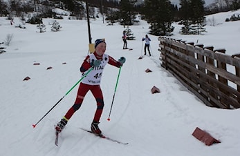 10.plass til Maren Hjelmeset Kirkeeide i sprinten på Liatoppen