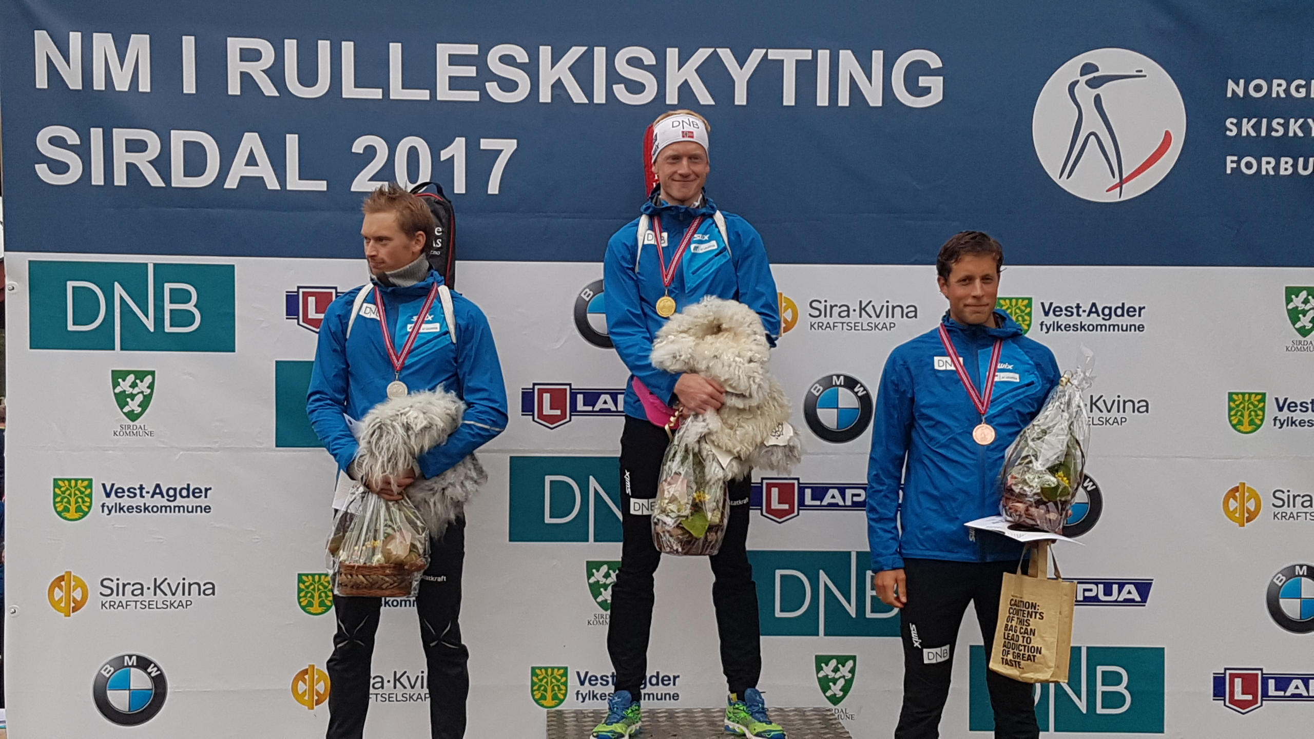 Johannes Thingnes Bø til topps under NM rulleskiskyting