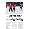 Første seieren kom før jul!