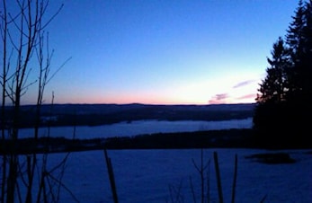 Endelig kom snøen.....