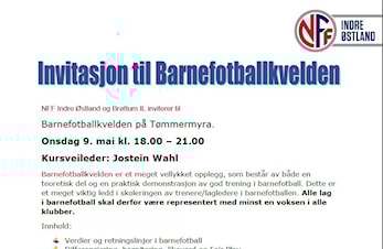 Brøttum IL: Invitasjon til Barnefotballkvelden