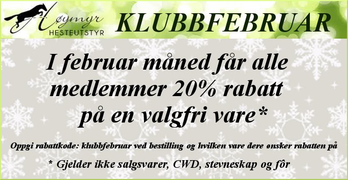 Klubbtilbud i februar!