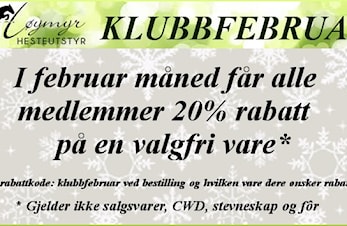 Klubbtilbud i februar!