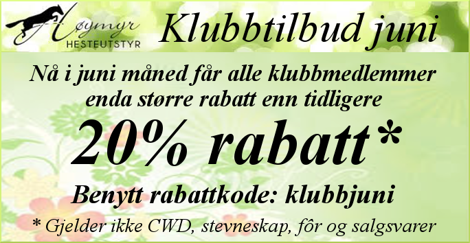 Klubbtilbud juni!!