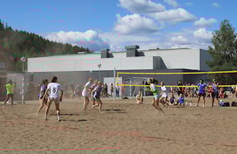 Beach-håndball er gøy!