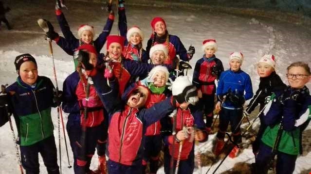 Juleavslutning på skitreninga. God Jul!