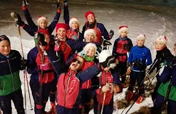 Juleavslutning på skitreninga. God Jul!