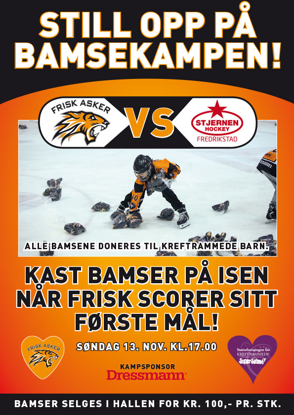 Bamsekamp søndag 13.Nov kl 17:00